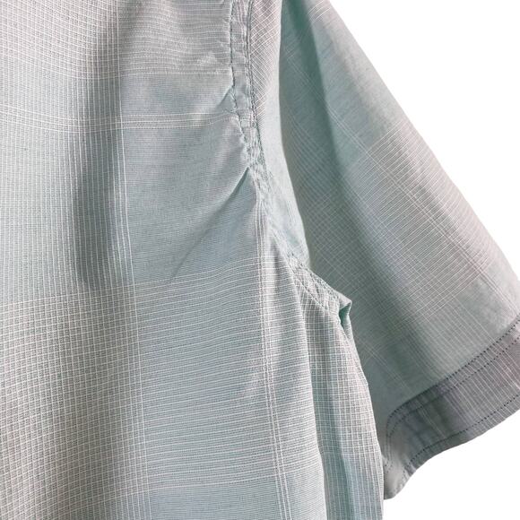 Men’s Buckle Level Ten Turquoise Blue Casual Short Sleeve Button Shirt Medium - Picture 6 of 8